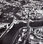 Padova-L'area Prato della Valle-S.Croce sino all'attuale svincolo del Bassanello veduta aerea.(tratto da Padova ritratto di una città,1973)(Adriano Danieli)